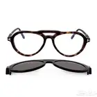 TOM FORD TF5760-Brown 2WAY Magnetic Eyewear Sunglasses 55