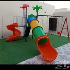 مراجيح وزحاليق الأطفال والكبار مقاوم للحرارة والامطاروارضيات