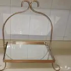 صينة تقديم بلور وذهبي جديد