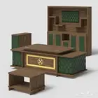 modern manager desk set and staff desks