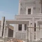 ديكورات خارجيه بديل الحجر الطبيعي سمنت أبيض وبطحاء الرياض