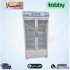ثلاجة عرض اي كون قدم  زجاج بابين الابعاد 60 100 205 سم
