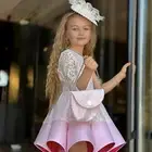 فستان اطفال وردي مقاس 7و8 سنوات