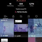 حساب تيك350 متابع 5776 لايك اخر مقطع 108الف مشاهده