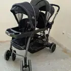 عربه أطفال تحمل طفلين للبيع لعدم الحاجه