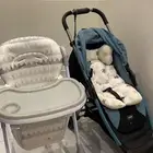 عربيه اطفال مع المفرش وكرسي للاكل