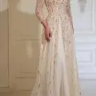 فستان سهرة سكري زواج مناسبات محتشم ساتر