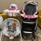 عربية اطفال ماماز اند باباز مع كرسي سيارة وكرسي طعام وهزاز