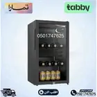 ثلاجه عرض زجاج 3 قدم اسود متوفر تابي أو تمارا