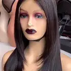 باروكة شعر طبيعي اسود