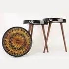 عرض خاص أطقم طاولات تركي دائري 3 قطع و أحجام بأشكال مختلفة.