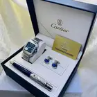 أطقم كارتير بكج قلم وساعة وكبك Cartier