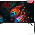 شاشة بدون اطار سمارت JVC برو  100 بوصة QLED
