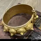 اسوار فضه وخاتم فضه قديمه واثريه مرشوشه بذهب