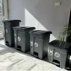 سلة مهملات كبير بدعسه سلة زبالة كبير بدعسه وبالغطاء مقاسات