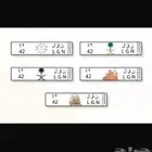 لوحة مميزه تحمل معنى ن ق ل 42