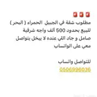 مطلوب شقة بالحمراء ( البحر)