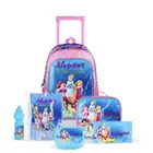 شنطة بنات ديزني مدرسية مقاس 16 جديدة بالكرتون 16 قطعه