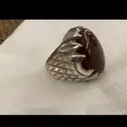 خاتم عقيق كبدي اصلي