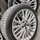 طقم جنوط وكاله كامري جراندي مقاس 18مع الكفرات