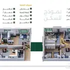 شقة للبيع مكونة من ثلاث غرف تحت الإنشاء