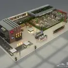 تصميم مجمعات تجارية محطات شركات