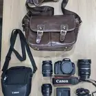 كاميرا كانون Canon 600D مع 3 عدسات (18-55 50mm 10-22)