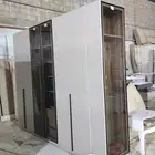 دولاب ملابس 6 ابواب جنب عبايه لون الرمادي المقاس 300 250