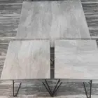طاولة كبيره واربع صغار
