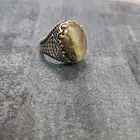خاتم فضه عقيق فاخر