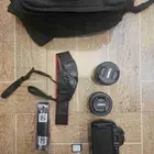 كاميرا كانون EOS 250D جديدة للبيع مع اغراض اخرى