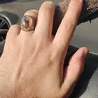 خاتم فضة رجالي مصور
