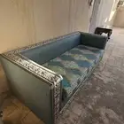 كنبة ثلاثية لون أخضر