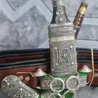 خنجر فضة قرن صافي