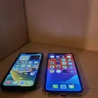 ايفون 12 عادي اسود وايفون x max اسود للبيع بدون كراتين