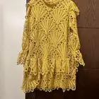 فستان قصير أصفر أنيق لبسه مرا وحده ( أخت الجديد)