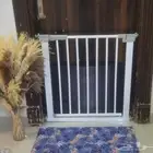 Safety barrier for children for open stairs and kitchens