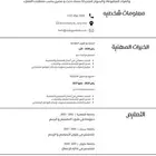 تصميم سيرة ذاتية (CV) احترافية وجاهزة للتقديم على الوظائف