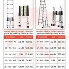 سلم تلسكوبي ألمنيوم