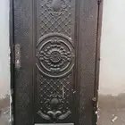 باب حديد و ساتر باب