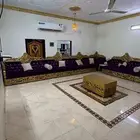 كنب 3 5 مكون من ست قطع وزاويتين نظيف اخو الجديد