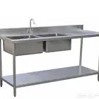 طاولة  مبينة مطبقوهود مطاعم وكفيهات ستانلس 3799399)