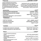 تصميم سيرة ذاتية جاهزة للتقديم   عربي   إنجليزي