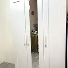 دولاب ملابس ikea ايكيا - مع مراية - ابيض