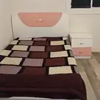 سرير نفر ونص مع كمدينه