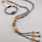 سبحه عقيق يماني طبيعي مع سواره