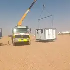 دينه دبل نقل غرف جاهزه نقل بركسات ونش دبل يحمل حاويات رافعه