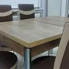 غرفه نوم سرير نفرين وخزانه وتسريحه 2كمدينه طاوله طعام
