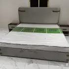 Double bed with a wardrobe 2 meters dresser with dimensions