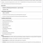 عمل CV احترافي